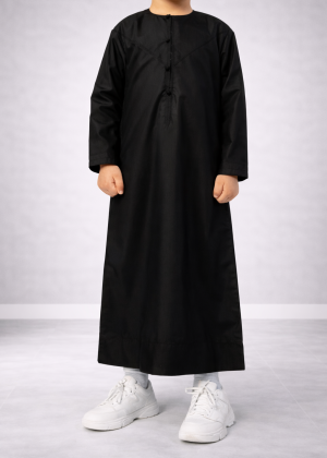 Emirati Qamis for Boys “Heritage” Black