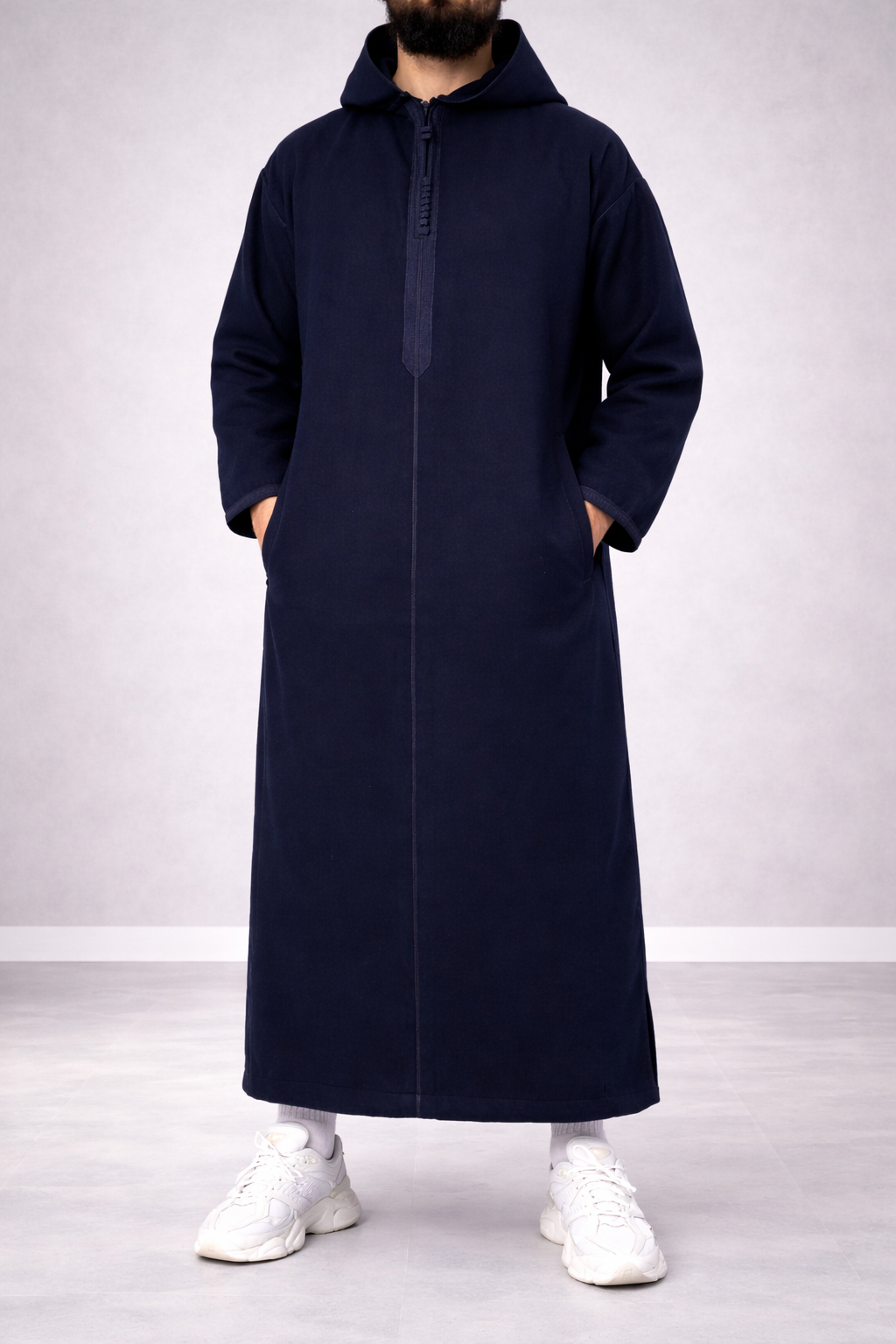 Navy Blue – Marokkaanse Djellaba Mannen Navy Blue – Marokkaanse Djellaba Mannen